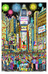 Charles Fazzino Art Charles Fazzino Art Happy New Year from Time Square (PR)